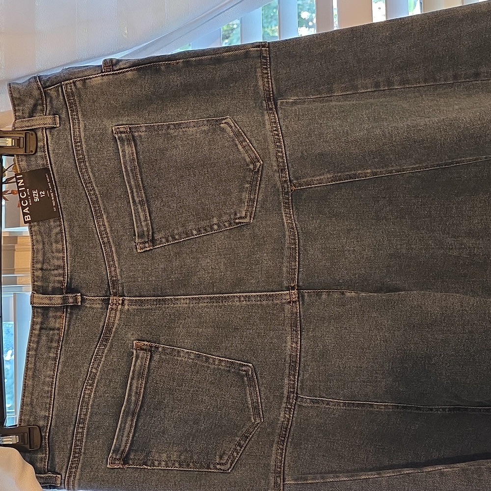 NORSTROM Baccini Dark Denim A-Line Skirt - Picture 4 of 4